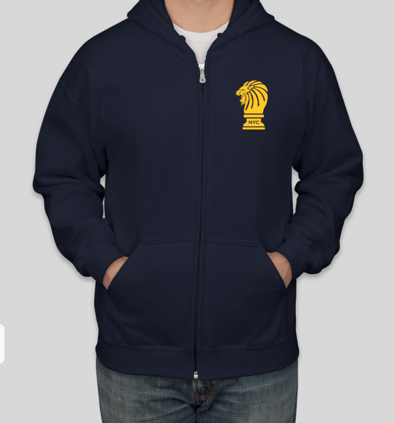 18. Chess Zip Hoodie - Adult (2 colors)