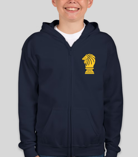 17. Chess Zip Hoodie - Youth (2 colors)