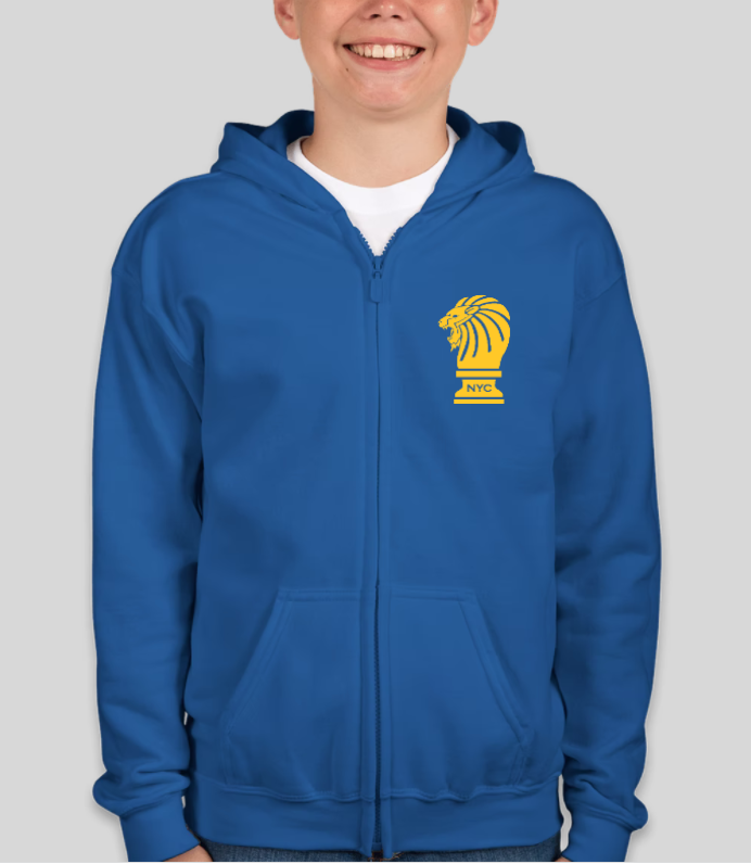 17. Chess Zip Hoodie - Youth (2 colors)