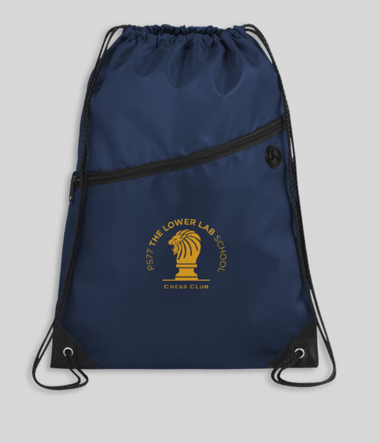 27. Lower Lab Zipper Drawstring Bag